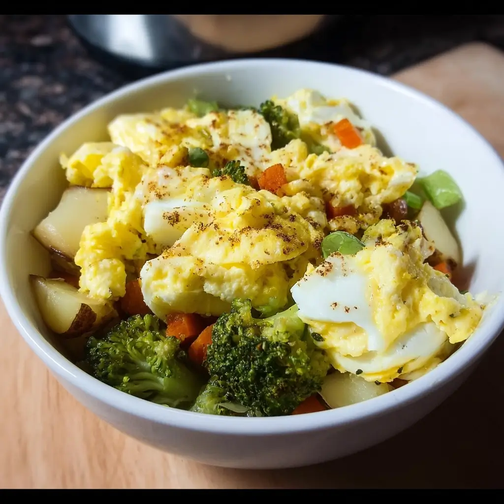 Microwave Egg and Veggie Bowl Flavoritely Microwave Egg and Veggie Bowl Flavoritely