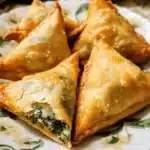 Baked Spinach Cheese Samosas