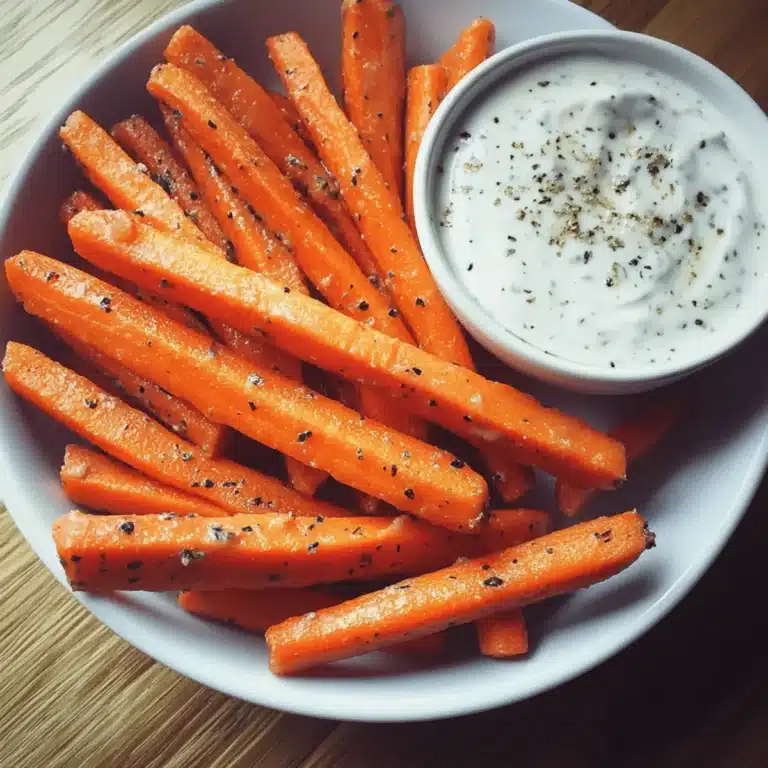 Carrot Sticks with Ranch Yogurt Dip