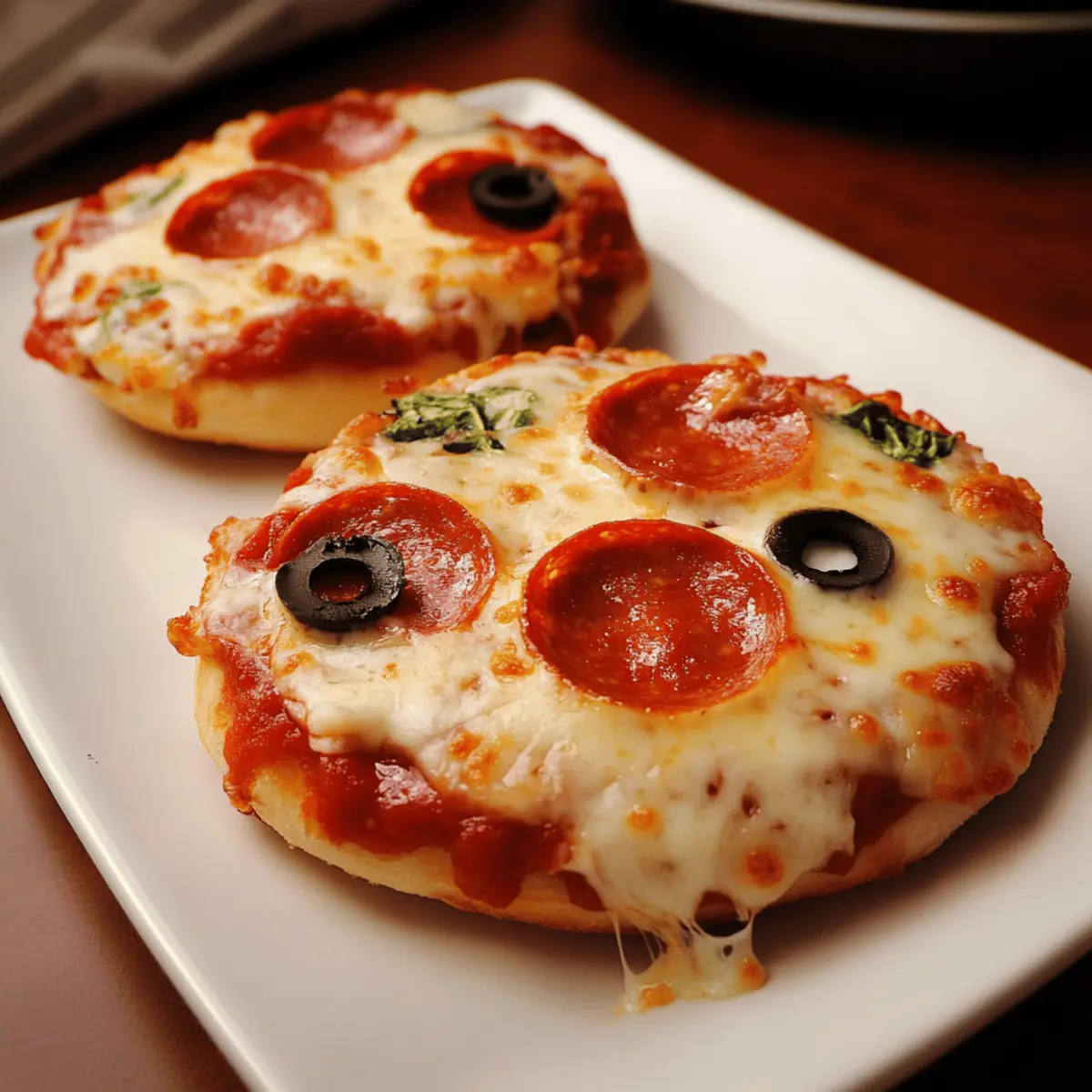 Ghostly Pizza Bagels Recipe