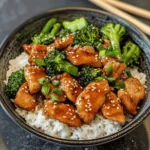 Teriyaki Chicken with Rice and Broccoli