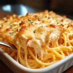 Cheesy Baked Chicken Spaghetti