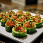 Spicy Tuna Cucumber Cups